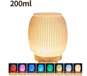 Humidificador de aire de aromaterapia, difusor de aceites Esenciales ultrasónico Eléctrico USB con Luz LED Nocturna color, interior creativo