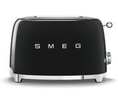 Smeg TSF01BLEU - Tostador de 2 Ranuras, Hasta 950W, Estilo Años 50, Color Negro