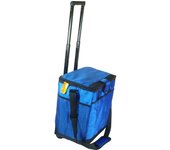 Orework Bolsa Térmica Trolley con Ruedas y Asa Telescópica Aislante 33x24x38 Cm Azul