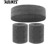 AOLIKES Sports Headband Sweatband Stretch Elastic Outdoor Sport Sweat Headband Wristband Women Gym Running Tennis Headwrap