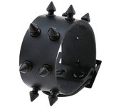 2025 Black Goth Rings Bracelets For Women Punk Emo Spike Rivets PU Leather Bracelet Cuff Bangles Festival Jewelry Party Gift