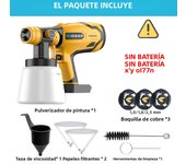 1500W Electric Cordless Spray Gun HVLP Paint Sprayer For Dewalt 20V Battery Furniture Coating Airbrush For Makita 18V Battery