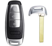 YIQIXIN Smart Car Key Shell For Audi A1 A3 A4 A5 A6 C8 A7 A8 Q3 Q5 Q7 Q8 2017 2018 2019 2020 2021 2022 3 Button Fob Cover Case