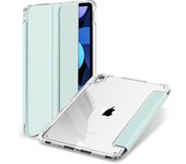 ZOYU for iPad Air 4/5th Gen Crystal Clear Back Case 2022, For iPad 10 10.9 Pro 11 12.9 inch 10.2 mini 6 with Pencil Holder Cover