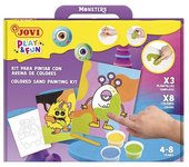 JOVI KIT JOVI PINTA CON ARENA DE COLORES MONSTRUOS DIVERTIDOS PLAY&FUN 28x21x5 Cms.