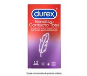 DUREX PRESERVATIVOS SENSITIVO CONTACTO TOTAL 12 UNIDADES