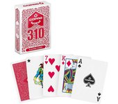 Cartamundi Copag 310 Estándar Reverso rojo Baraja de poker de 55 cartas Acabado True Linen B9 para magia por deslizamiento y duración para jugar al juego del póker o cardistry Alta calidad