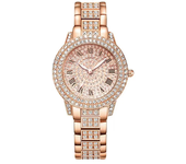 Luxury Fashion Gold Quartz Women Diamond Watch Bling Hip Hop Ladies Iced Out Quartz Watches