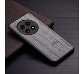 Case for OnePlus 13 funda bamboo wood pattern Leather new phone cover Luxury coque for OnePlus 13 case capa