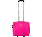 COSHANO Maleta Trolley Equipaje de Mano Comercial piloto Medico Maletin con Ruedas y con 4 Compartimientos (Rosa)