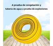 Tubo De Rociador De Jardín De Goma 5m-20m Para Riego De Plantas Flores Y Autos Lavado Antideslizante Anti-Abrasión Y Anti-Corrosión Para Invernadero Y Jardín