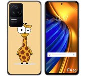 Funda Silicona para Xiaomi Poco F4 5G diseño Jirafa Dibujos