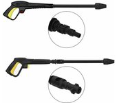 SOMY Accesorio para lavadora a presión: pistola de agua de alta presión con lanza de chorro variable y lanza giratoria, compatible con lavadoras a presión Lavor, accesorio para lavadora a presión