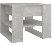 vidaXL Mesa de centro madera de ingeniería 55,5x55x45 cm Blanco, Negro, Roble Sonoma Mesita de Salón o Comedor o Auxiliar Mesa de Café Meuble Salón