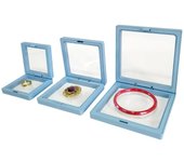 PE Film Box Transparent suspension Box Elastic Display Shelf Plastic Jewelry Box 5PCS/Lot