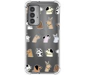 Funda Silicona Antigolpes para Motorola Edge 20 diseño Perros Dibujos