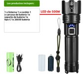 Most Powerful LED Flashlight Rechargeable Torch Lighting 1500M Tactical Lantern Ultra Powerful Flashlight With Usb Charging
