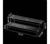 Acrylic Transparent Jewelry Box Earring Storage Box Necklace Bracelet Jewelry Display Stand Large Capacity Dustproof Jewelry Box