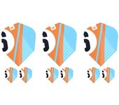 Plumas Target Chicane Pro.Ultra Orange Flights (3 Sets) Ten-X Shape Mini 337215Marca,Target,Micrones,100,Geometria,Shape Mini - Ten-XDardos,Plumas,Plumas Target