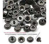 20sets/pack 10-15mm Metal Snap Buttons Sewing Accessories Botones Snaps Button For Clothing bags Leather Pressure Snap Fasteners