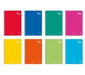 Pacsa - CUADERNO ESPIRAL SERIE  XTRA PLUS TAPA DURA 90 GRS. FOLIO (215X310MM.) 80 HOJAS CUADRÍCULA 4X4 CON MARGEN SURTID - 16283 16283