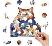 Happy Cat Puzzle Personalized 3D Puzzle Adult Children's Gift Education Children's Toy Game