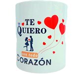 TAZA de San Valentin 330ML,te amo te quiero,Regalo Día de San Valentín,Decoracion Día de San Valentín,cm,fespu