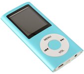 Bluetooth 5.0 Mp3 jugador With8GB TF tarjeta, radio de Fm, auricular-reproductor de música de alta fidelidad portátil (azul)