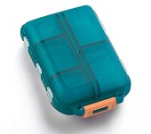 2Pcs 7 Days Pill Storage Box Mini Travel Portable Medicines Dispenser Box Multifunction Plastic Seven Compartment Sealer Box