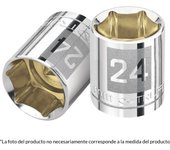 Llave Vaso Hexagonal Truper - 21 Mm, Cuadro 1/2 - Herramientas de Jardinería