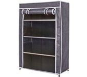 ARISE SHOP-Armario De Tela Zapatero Organizador De Cajas O Objetos 60 X 30 X 89 Cm Desmontable Cremalleras