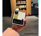 Cute Korean 3D Briquette Biscuit Hand Strap Bracket Case for Samsung Galaxy Z Flip 3 4 5G Z Flip3 Flip4 Zflip3 Cover with Holder