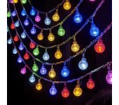 Led String Lights 10M 80LED Fairy Bubble Ball Lamp Holiday Lighting Garland Christmas Wedding Party Decoration Home Decoration