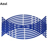18-inch Car Steel Rim Reflective Strips Auto Exterior Every Set 16 Universal Cars Tyre Paster Wheel Hub Reflective Stickers
