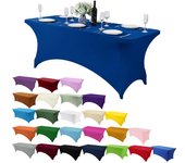 4FT/6FT/8FT Spandex Table Cover Table Universal Fitted Stretch Tablecloth for Party, Banquet, Wedding and Events