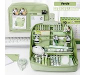 12-Layer Large Capacity Pen Bag 90 Degree Large Opening Student Multifunctional Pencil Case Zipper Stationery Organizer School
