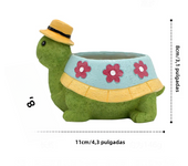 Cartoon Animal Succulent Flower Pot Cute Turtle Flowerpot Garden Planting Pot Desktop Home Decoration Ornaments Garden Planter