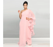 Elegant Chiffon One Shoulder Wide Leg Jumpsuit Women Club Party Birthday Outfits One Pieces Rompers Overalls Combinaison Femme