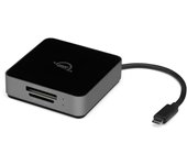 OWC Atlas Dual Cfexpress + Lector de Tarjetas SD, USB-C Tipo B y SDXC UHS-II (OWCTCCFXBSDRDR) - Doble Ranura de Alta Velocidad