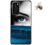 Tumundosmartphone Funda Gel Tpu para Huawei P40 diseño Ojo Dibujos