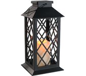 Lámpara Solar LED Exterior Forma De Farol Para Jardín Decoración De Pared De Patio Puerta De Terraza Arte De Escultura