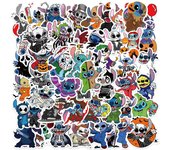 10/30/50pcs Cool Horror Stitch Stickers for Kids Toys Decoration DIY Laptop Fridge Travel Luggage Phone Case Waterproof Sticker