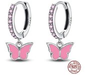 Earrings For Women 100% 925 Silver Plate Golden Sunflower Cherry Pendant Earrings Fine Wedding Engagement Party Jewelry Gifts