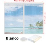 Magnetic Window Screen, Screen Door Mesh Window Screen Curtain, Magnetic Closing Door Screen to Keep Bugs Out, Black