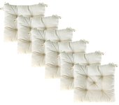 MORE FREE-Cojines para Silla，Cojin de Asiento Decorativo Funda de Poliéster y Relleno de Fibra Hueca 45x45x5cm,Ideal para Comedor, Terraza, Salón y Restaurante