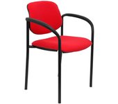 Piqueras Y Crespo Silla Fija Villalgordo BALI Rojo con Brazos