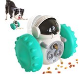 Juguete para perros con dispensador de golosinas, juguete de estimulación para perros de alimentación lenta, regalos para perros pequeños y medianos (azul lago)