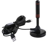 Portable HD TV Antenna Digital HD Aerial 20DBI HD Digital TV Antenna with Amplifier DVB-T2 Quick Response Indoor Outdoor Antenna