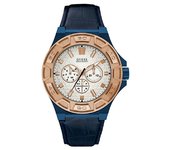 RELOJ GUESS GENTS FORCE PIEL  AZUL W0674G7
