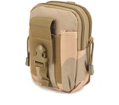 Riñonera táctica militar para colgar en la cintura, para deportes al aire libre, con cinturón táctico, monedero, para teléfono móvil de 5,6 pulgadas